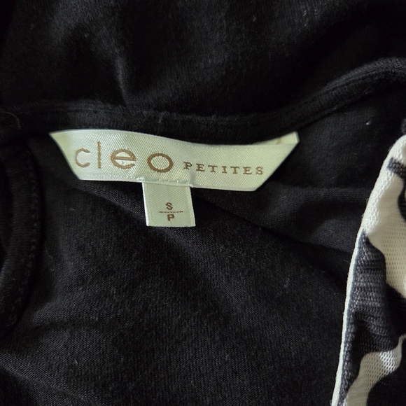 ⭐️Cleo Black and White Layered Tank Top Size Small - Picture 4 of 5